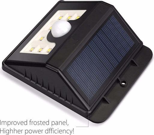 FARO 8 LED CON PANNELLO SOLARE RICARICABILE E SENSORE DI MOVIMENTO PER ESTERNO Illuminazione/Illuminazione per esterni/Proiettori Trade Shop italia - Napoli, Commerciovirtuoso.it