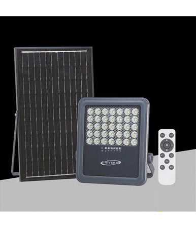 Faro A Led 150watt Con Pannello Solare Luce Naturale 4000k Telecomando Tk09-150w