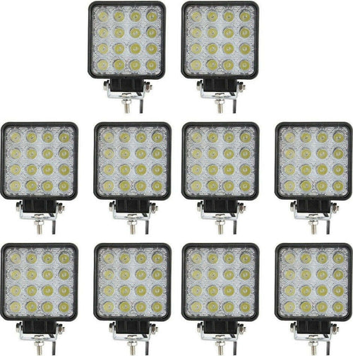 10x 48w Led Luce Faro 12v 24v Lampada Lavoro Faretto Auto Barca Camion Klw Suv Illuminazione Auto Trade Shop italia - Napoli, Commerciovirtuoso.it