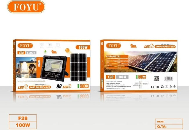 FARO-con-Pannello-Solare-LED-Sensore-Crepuscolare-100W-500W-800W-luce-6500k-ip67