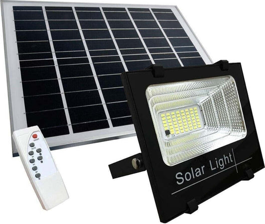 FARO-con-Pannello-Solare-LED-Sensore-Crepuscolare-100W-500W-800W-luce-6500k-ip67