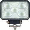 Faro da lavoro 5 LED CREE rettangolare ad ampio raggio 120° 50W IP67 e IP69K Confezione da 1pz