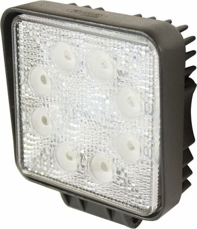 Faro da lavoro 9 LED Epistar quadrato ad ampio raggio freddo 27W IP67 Confezione da 2pz