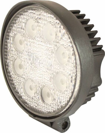 Faro da lavoro 9 LED Epistar tondo ad ampio raggio freddo 27W IP67 Confezione da 1pz