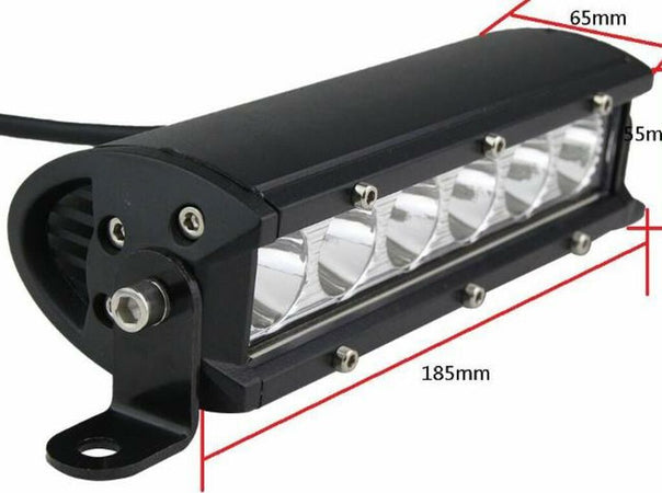Faro da lavoro a barra 6 LED ad ampio raggio Flood 30W IP67
