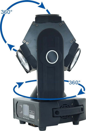 FARO DISCOTECA TESTA MOBILE 9 LED 360 GRADI RGBW MOVING HEAD LIGHT PROIETTORE Strumenti Musicali/Sonorizzazione e palcoscenico/Illuminazione/Dispositivi per effetti luce Trade Shop italia - Napoli, Commerciovirtuoso.it