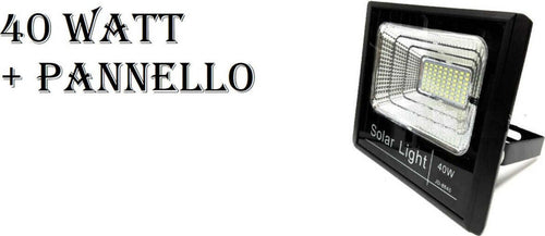 FARO-ENERGIA-SOLARE-LED-CON-PANNELLO-FARETTO-CREPUSCOLARE-+-TELECOMANDO-40-WATT