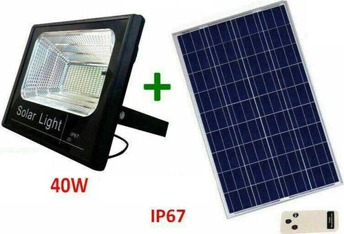 FARO-ENERGIA-SOLARE-LED-CON-PANNELLO-FARETTO-CREPUSCOLARE-+-TELECOMANDO