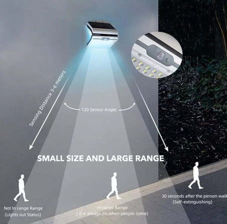 Faro Energia Solare Led Faretto Esterno 20w Sensore Movimento Luce Ab-ta171 Illuminazione/Illuminazione per esterni/Proiettori Trade Shop italia - Napoli, Commerciovirtuoso.it