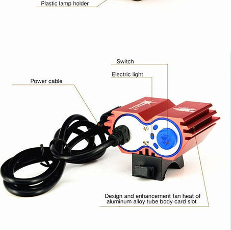 FARO FANALE LED BICI BICICLETTA BIKE MTB LED CREE 5000 LUMEN FANALE TESTA CASCO Sport e tempo libero/Attività ricreative all'aperto/Ciclismo/Luci e riflettori/Fanalini posteriori Trade Shop italia - Napoli, Commerciovirtuoso.it