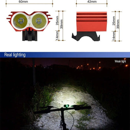 FARO FANALE LED BICI BICICLETTA BIKE MTB LED CREE 5000 LUMEN FANALE TESTA CASCO Sport e tempo libero/Attività ricreative all'aperto/Ciclismo/Luci e riflettori/Fanalini posteriori Trade Shop italia - Napoli, Commerciovirtuoso.it