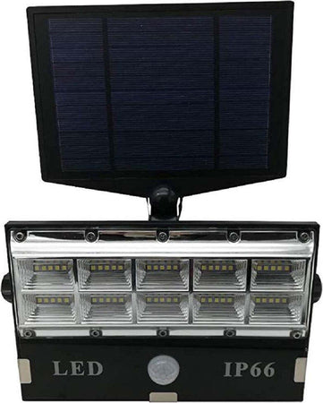 Faro Faretto 50 Led Sensore Movimento E Pannello Solare Ricaricabile Luce Bianca Illuminazione/Illuminazione per esterni/Proiettori Trade Shop italia - Napoli, Commerciovirtuoso.it
