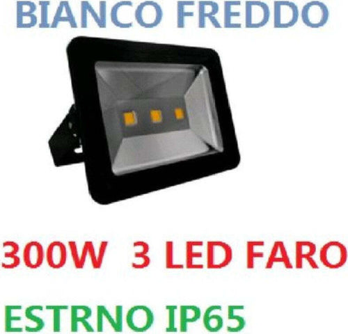 FARO FARETTO A LED 150W WATT NERO IP65 DA ESTERNO CON 3 LED ALTA POTENZA BIANCO Illuminazione/Illuminazione per esterni/Proiettori Trade Shop italia - Napoli, Commerciovirtuoso.it