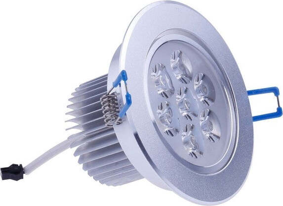 Faro Faretto A Led 7w Da Incasso A Molla Con Alette Calda Fredda Driver Incluso Illuminazione/Illuminazione per interni/Luci da incasso Trade Shop italia - Napoli, Commerciovirtuoso.it
