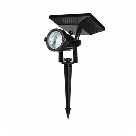 Faro Faretto A Led Giardino Picchetto Con Pannello Solare 10w Crepuscolare