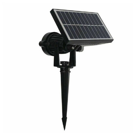 Faro Faretto A Led Giardino Picchetto Con Pannello Solare 10w Crepuscolare