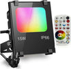Faro Faretto A Led Rgb + Cct Per Esterni Da 15w Con Telecomando Ir Proiettore Articoli da Giardino > Illuminazione da esterno > Faretti da esterno Trade Shop italia - Napoli, Commerciovirtuoso.it