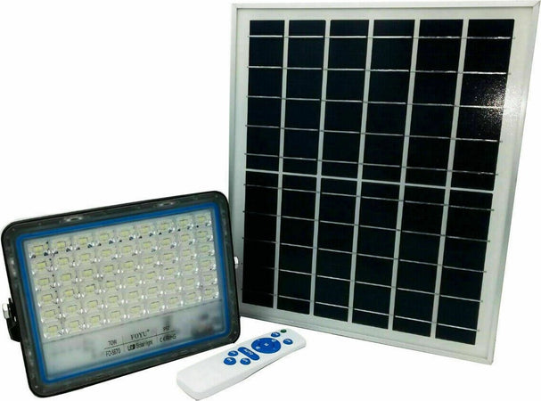 FARO FARETTO LED CON PANNELLO SOLARE LUCE FREDDA 120W 200W 300W 400W IP67 - FOYU Illuminazione/Illuminazione per esterni/Proiettori Zencoccostore - Formia, Commerciovirtuoso.it