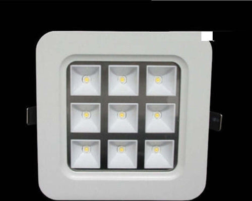 FARO FARETTO LED INCASSO A MOLLA 4W 9W 16W 25W QUADRATO CON CELLE A GRIGLIA  Trade Shop italia - Napoli, Commerciovirtuoso.it