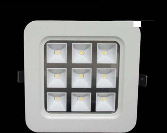 FARO FARETTO LED INCASSO A MOLLA 4W 9W 16W 25W QUADRATO CON CELLE A GRIGLIA  Trade Shop italia - Napoli, Commerciovirtuoso.it