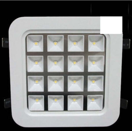 Faro Faretto Led Incasso A Molla 4w 9w 16w 25w Quadrato Con Celle A Griglia Illuminazione/Illuminazione per esterni/Proiettori Trade Shop italia - Napoli, Commerciovirtuoso.it