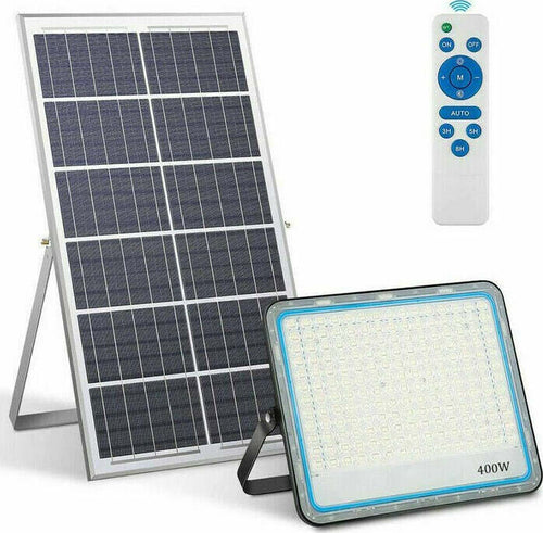 FARO-Faretto-LED-Pannello-Energia-Solare-LUCE-FREDDA-400-Watt-Telecomando-IR-Esterno-IP66-LM-4650