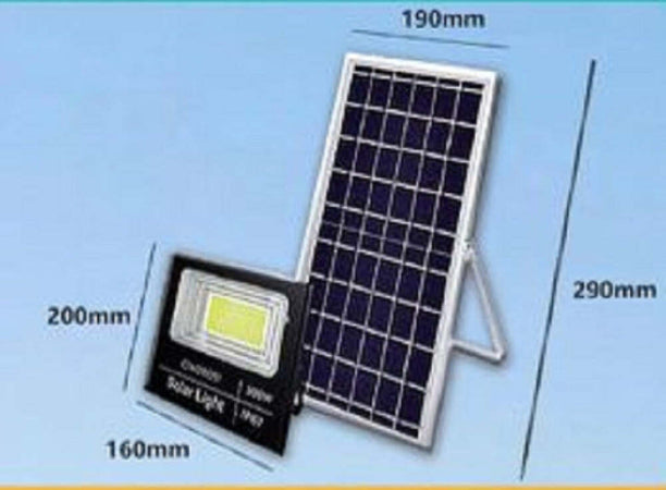 Faro Faretto Led Pannello Solare Fotovoltaico Ip67 200w Con Telecomando Led-8195 Illuminazione/Illuminazione per esterni/Proiettori Trade Shop italia - Napoli, Commerciovirtuoso.it