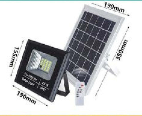 Faro Faretto Led Pannello Solare Fotovoltaico Ip67 25w Con Telecomando Led-8189 Illuminazione/Illuminazione per esterni/Proiettori Trade Shop italia - Napoli, Commerciovirtuoso.it