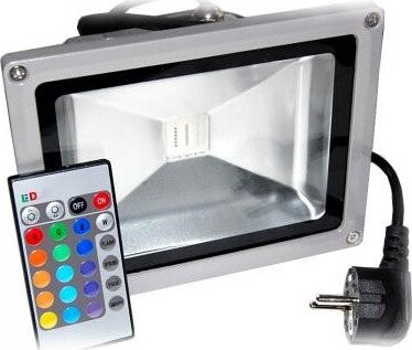 Faro Faretto LED RGB Esterno IP65 10W 20W 30W 50 Watt Multicolore + Telecomando Illuminazione/Illuminazione per esterni/Proiettori Zencoccostore - Formia, Commerciovirtuoso.it