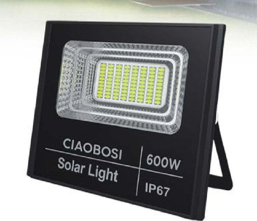 Faro Faretto Led Ricarica Solare Con Crepuscolare 600w Con Telecomando Led-8547 Illuminazione/Illuminazione per esterni/Proiettori Trade Shop italia - Napoli, Commerciovirtuoso.it