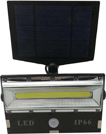 Faro Faretto Led Sensore Movimento E Pannello Solare Ricaricabile Luce Bianca Illuminazione/Illuminazione per esterni/Proiettori Trade Shop italia - Napoli, Commerciovirtuoso.it
