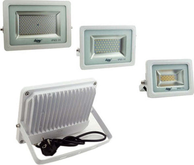 Faro Faretto Led Smd 10w 20w 30w 50w 100w Ultra Slim Da Esterno Colore Bianco Illuminazione/Illuminazione per esterni/Proiettori Trade Shop italia - Napoli, Commerciovirtuoso.it