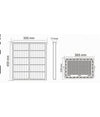 Faro Faretto Pannello Solare 300w Luce Fredda 6500k Ip65 Telecomando S12a-300w