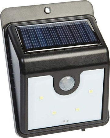 FARO FARETTO PANNELLO SOLARE SENSORE MOVIMENTO E CREPUSCOLARE 4 LED PER ESTERNO Illuminazione/Illuminazione per esterni/Proiettori Trade Shop italia - Napoli, Commerciovirtuoso.it