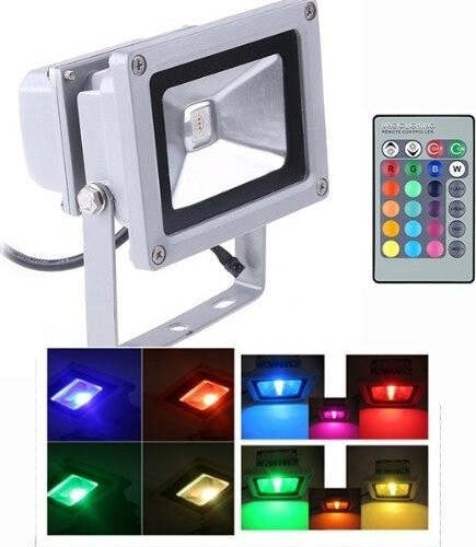 FARO FARETTO RGB LED MULTICOLOR USO ESTERNO INTERNO CON TELECOMANDO 50W Illuminazione/Illuminazione per esterni/Proiettori Trade Shop italia - Napoli, Commerciovirtuoso.it