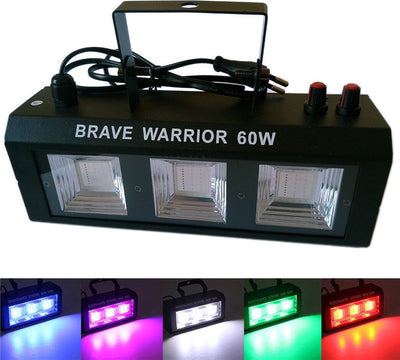 FARO FARETTO RGB PROIETTORE A LED MULTICOLORE STROBOSCOPICA SENSORE SONORO 60W Strumenti Musicali/Sonorizzazione e palcoscenico/Illuminazione/Stroboscopi Trade Shop italia - Napoli, Commerciovirtuoso.it