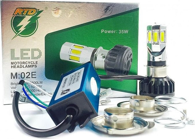 FARO LAMPADA LED H4 H6 6 KIT PER MOTO MOTOCICLETTA 35W WATT MOD. M02E 3500 LMN Auto e Moto/Moto accessori e componenti/Illuminazione/Fari/Fari anteriori Trade Shop italia - Napoli, Commerciovirtuoso.it