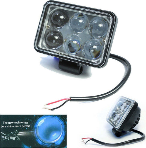 Faro Lampada Supplementare Profondita' 12v 6 Led Luce Bianca 18w Moto Scooter Auto e Moto/Moto accessori e componenti/Illuminazione/Fari/Fari supplementari Trade Shop italia - Napoli, Commerciovirtuoso.it