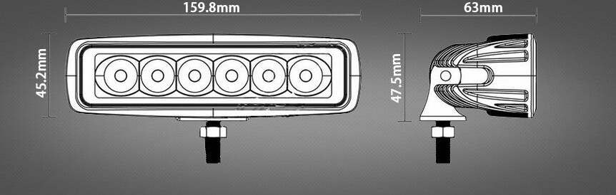 FARO LAMPADA SUPPLEMENTARE PROFONDITA' PER AUTO FUORISTRADA 12V 6 LED 18W IP68 Auto e Moto/Parti per auto/Luci lampadine e indicatori/Lampadine/Lampadine per esterno Trade Shop italia - Napoli, Commerciovirtuoso.it