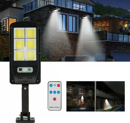 Faro Lampione Stradale Pannello Solare Fotovoltaico Sensore 120 Led Cob 5195 Articoli da Giardino > Illuminazione da esterno > Lampade per esterno Trade Shop italia - Napoli, Commerciovirtuoso.it