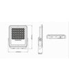Faro Led 100 Watt Con Pannello Solare Luce Naturale 4000k Telecomando Tk09-100w