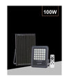 Faro Led 100 Watt Con Pannello Solare Luce Naturale 4000k Telecomando Tk09-100w
