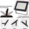 Faro-Led-100W-Luce-Alta-Luminosita-8000lm-Faretto-Esterno-Slim-Bianco-Freddo