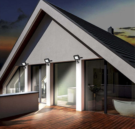 Faro LED 10W Faretto Slim Con Sensore Movimento Pir Crepuscolare ip65 Illuminazione/Illuminazione per esterni/Proiettori Zencoccostore - Formia, Commerciovirtuoso.it
