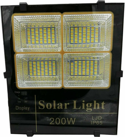 Faro LED 200W Con Pannello SOLARE Luce BICOLORE Calda o Fredda IP65 Illuminazione/Illuminazione per esterni/Proiettori Zencoccostore - Formia, Commerciovirtuoso.it