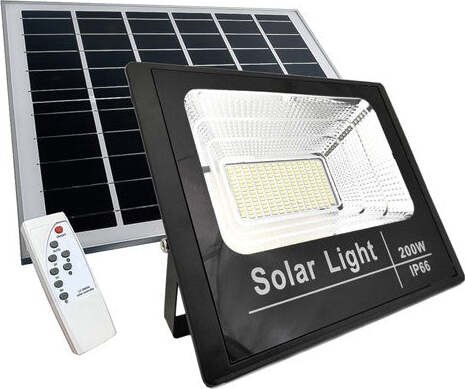 FARO LED 200W PANNELLO SOLARE CREPUSCOLARE IP65 LUCE 6500K 800lm Illuminazione/Illuminazione per esterni/Proiettori Zencoccostore - Formia, Commerciovirtuoso.it