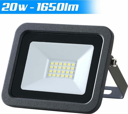 Faro Led 20w Luce Alta Luminosita 1650lm Faretto Esterno Slim Bianco Freddo Ip65 Illuminazione/Illuminazione per esterni/Proiettori Trade Shop italia - Napoli, Commerciovirtuoso.it