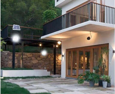 Faro led 300W con pannello solare 18w sensore crepuscolare esterno ip66 150lm/w Illuminazione/Illuminazione per esterni/Proiettori Zencoccostore - Formia, Commerciovirtuoso.it