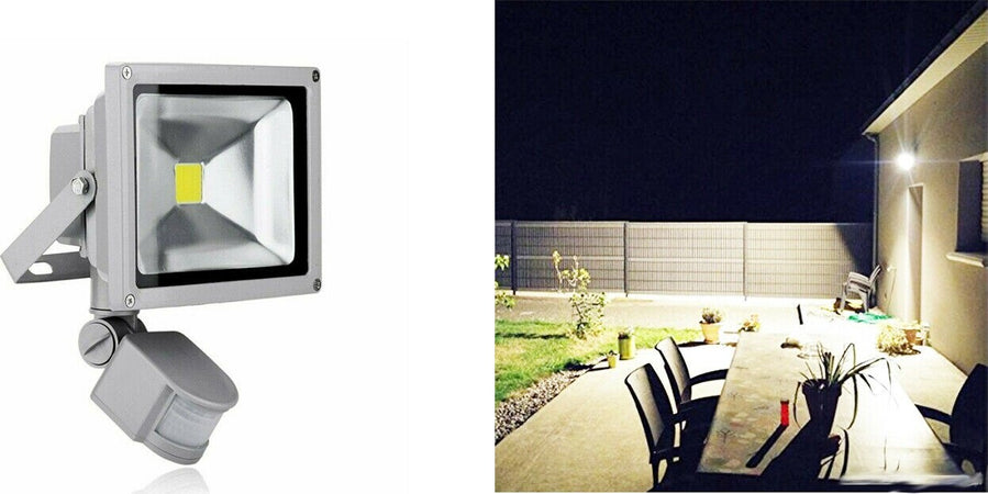 Faro LED 30W Faretto Slim Con Sensore Movimento Pir Crepuscolare ip65 Illuminazione/Illuminazione per esterni/Proiettori Zencoccostore - Formia, Commerciovirtuoso.it