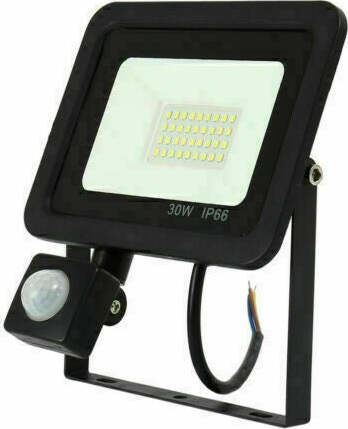 Faro LED 30W Faretto Slim Con Sensore Movimento PIR luce fredda 6000k IP66 Illuminazione/Illuminazione per esterni/Proiettori Zencoccostore - Formia, Commerciovirtuoso.it